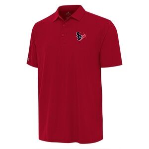 Red Houston Texans Polo with Team Logo